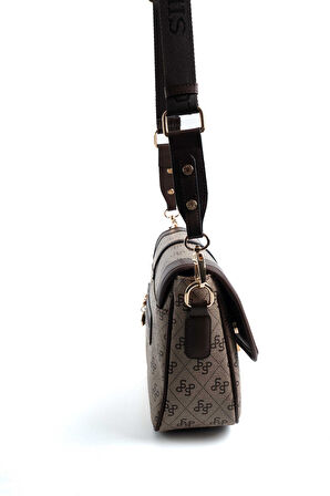 Kadın Çapraz Çanta 1182-48031 SİLVER POLO ÇAPRAZ Kadın ÇANTASI M178 KOYU BEJ-MAT KAHVE