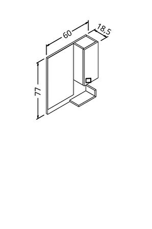 Poly 60 Cm Üst Modül