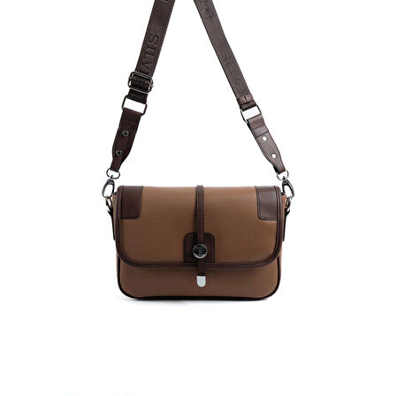Silver Polo  Kadın Çapraz Çanta 1182-48034 SILVER POLO ÇAPRAZ BAYAN ÇANTASI M86 KARAMEL-MAT KAHVE