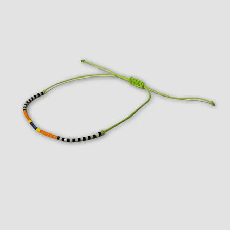 Uretti - Buket 8636 - El İşi Miyuki Boncuk İşlemeli Bileklik 23cm - Neon  Yeşil