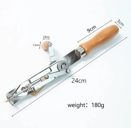 Yarı Otomatik Punch (Panç) Makinesi (2-8 mm Hav Yüksekliği - 3mm İğne Kalınlığı)