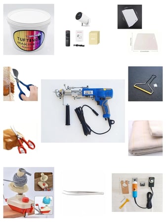 AK-V Tufting Makinesi Full Set (Mavi AK-V)(Set İçeriği Açıklama Kısmındadır)