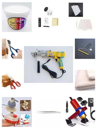 AK-V Tufting Makinesi Full Set (Sarı AK-V)(Set İçeriği Açıklama Kısmındadır)