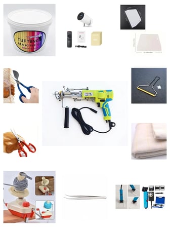 AK-V Tufting Makinesi Full Set (Neon Yeşili AK-V)(Set İçeriği Açıklama Kısmındadır)