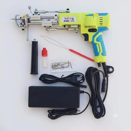 AK-V Tufting Makinesi Full Set (Neon Yeşili AK-V)(Set İçeriği Açıklama Kısmındadır)