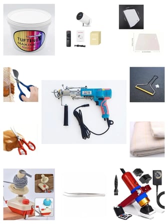 AK-V Tufting Makinesi Full Set (Turkuaz AK-V)(Set İçeriği Açıklama Kısmındadır)