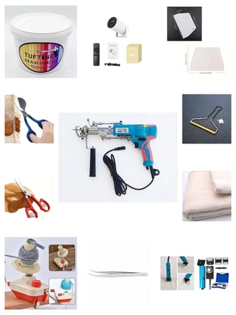 AK-V Tufting Makinesi Full Set (Turkuaz AK-V)(Set İçeriği Açıklama Kısmındadır)