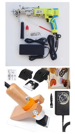 AK-V Tufting Makinesi Mini Set (Neon Yeşili AK-V)(Set İçeriği Açıklama Kısmındadır)