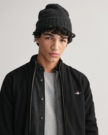 GANT Erkek Siyah Regular Fit  Yün Hırka