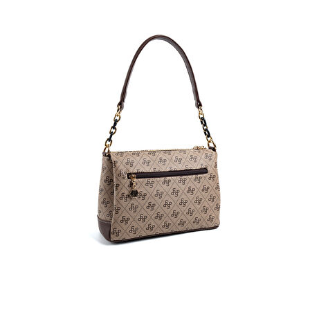 Silver Polo  Kadın Çapraz Çanta 910-48075 SILVER POLO ÇAPRAZ BAYAN ÇANTASI M178 KOYU BEJ-MAT KAHVE