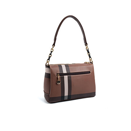 Silver Polo  Kadın Çapraz Çanta 910-48076 SILVER POLO ÇAPRAZ BAYAN ÇANTASI MK85 KOYU KAHVE-MAT KAHVE