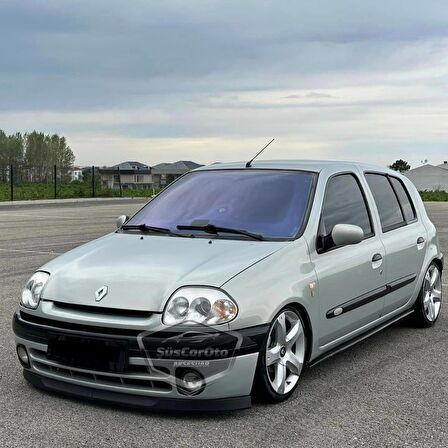 Renault Clio Symbol Hb&Sedan 1998-2002 Uyumlu Üniversal Astra H lip Esnek Ön Lip 2 Parça Tampon Altı Dil Karlık Ön Ek