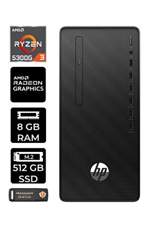 HP 295 G9 RYZEN 3 5300G 8GB RAM 512GB SSD FDOS 6D391EA MASAÜSTÜ PC & PER4 BELLEK