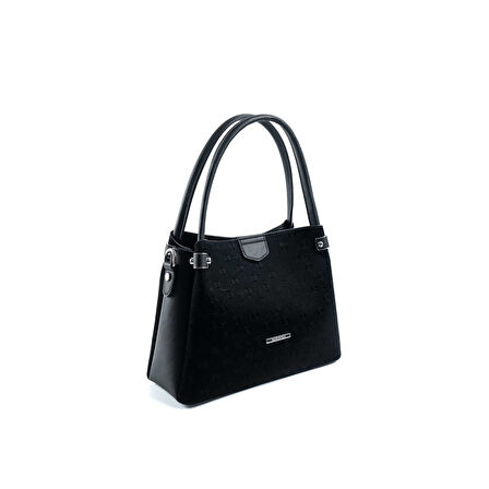 Silver Polo  Kadın Omuz Çantası 1254-48086 SILVER POLO BAYAN ÇANTASI M158 SİYAH-NOVA SİYAH