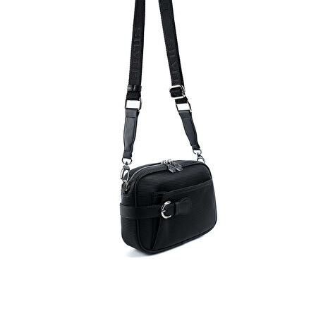 Silver Polo  Kadın Çapraz Çanta 1256-48099 SILVER POLO ÇAPRAZ BAYAN ÇANTASI M86 SİYAH-MAT SİYAH