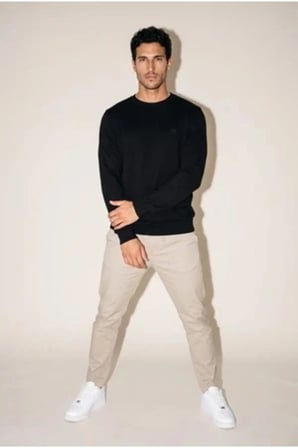 Jsco 6212 0 Yaka Nakışlı Selanik Erkek Sweatshirt JSSWTK27E000009