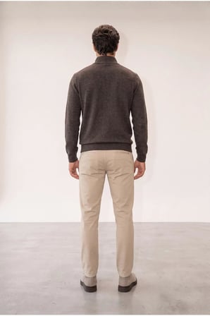 Jsco 6228 Dik Yaka Fermuarlı  Muline Selanik Erkek Sweatshirt JSSWTK27E000018