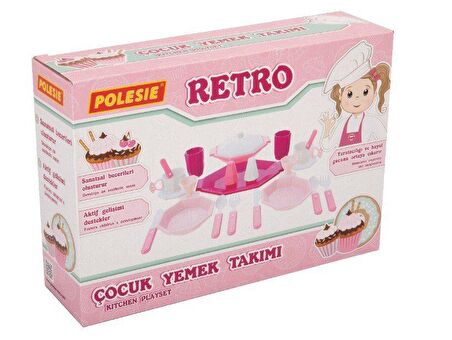 RETRO. Çocuk yemek takımı (19 parça) (kutuda)