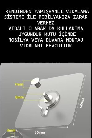 Y Tipi Mobilyaya Kendinden Yapışkanlı LCD TV Askısı Sabitleme Çoçuk Deprem Koruma Güvenlik Kemeri