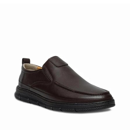 Erkek Deri Ortopedik Bağcıksız Loafer Ayakkabı Günlük Klasik Comfort Taban Casual Ayakkabı tarz437