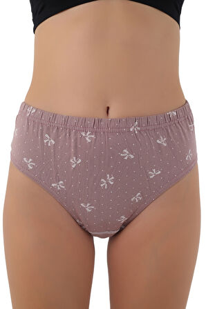 Fiyonk Desenli %100 Pamuk Yüksek Bel Külot – Şıklık ve Doğallık!