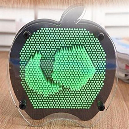 CT-STONES® Elma Şeklinde Pin Art Dekoratif 3D Çivi Sanatı Filografi Tahtası