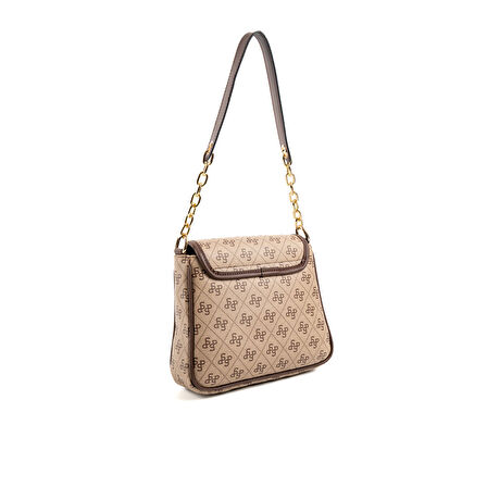 Silver Polo  Kadın Çapraz Çanta 1147-48169 SILVER POLO ÇAPRAZ BAYAN ÇANTASI M178 KOYU BEJ-MAT KAHVE