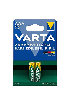 Şarjlı 1000 Mah 2'li Ince Pil