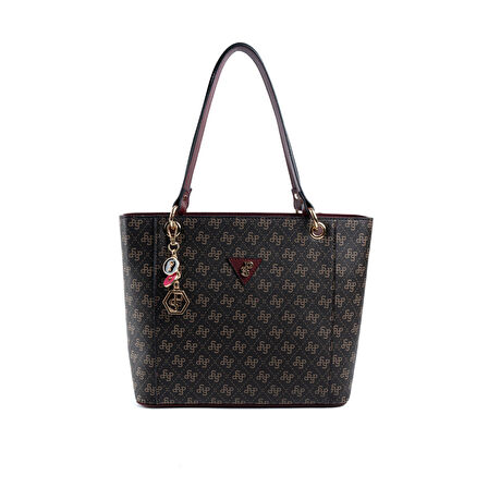 Silver Polo  Kadın Omuz Çantası 1176-48187 SILVER POLO BAYAN ÇANTASI M178 KAHVE SARI-MAT BORDO