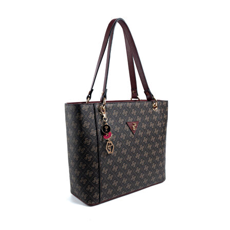 Silver Polo  Kadın Omuz Çantası 1176-48187 SILVER POLO BAYAN ÇANTASI M178 KAHVE SARI-MAT BORDO