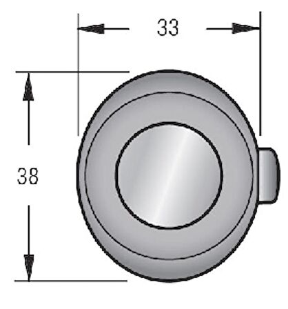 Southco Marine Point çekmece/dolap kulbu Dikey Oval Kromaj