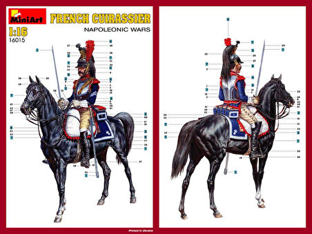 MiniArt 16015 1:16 Fransız Zırhlı Süvari. Napolyon Savaşları