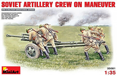 MiniArt 35081 1:35 Manevra Yapan Sovyet Topçu Mürettebatı