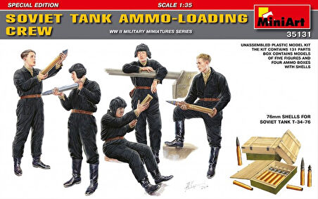 MiniArt 35131 1:35 Sovyet Tank Cephane Yükleyen Mürettebat Seti. Özel Üretim.