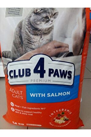 Club4Paws Somonlu Yetişkin Kedi Maması 14kg