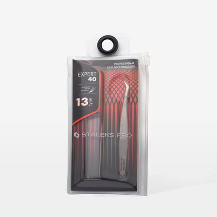 Staleks Expert 40/13 Kirpik Cımbızı L Şeklinde 40 mm.