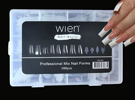 Protez Tırnak Üst Form Jel Polygel Acrygel - Akrijel ve Polijel İçin Üst Form Şablon 288li WN-002