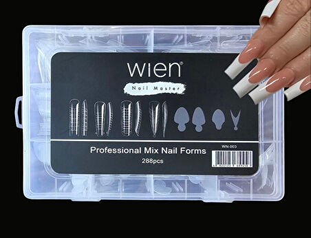Protez Tırnak Üst Form Jel Polygel Acrygel - Akrijel ve Polijel İçin Üst Form Şablon 288li WN-003