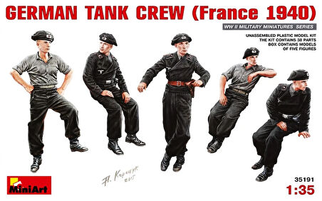 MiniArt 35191 1:35 Alman Tank Mürettebatı (Fransa 1940)