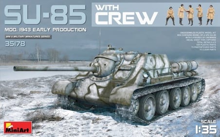 MiniArt 35178 1:35 SU-85 1943 Model ve Mürettebatı