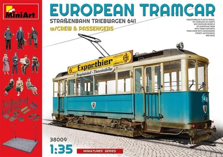 MiniArt 38009 1:35 Avrupa Tramvayı Mürettebat ve Yolcular