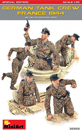 MiniArt 35252 1:35 Alman Tank Mürettebatı (Fransa 1944) Özel Üretim