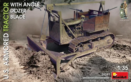 MiniArt 35291 1:35 Amerikan Zırhlı, Açılı Dozer Bıçaklı Traktör