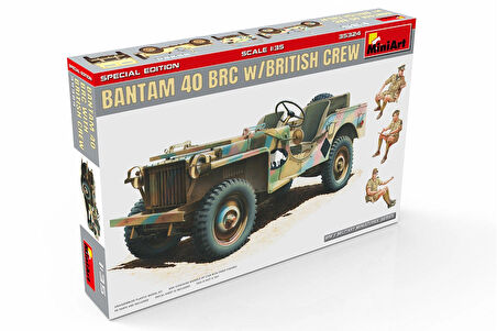 MiniArt 35324 1:35 İngiliz Mürettebatı ile Bantam 40 Brc - Özel Üretim