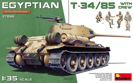 MiniArt 37098 1:35 T-34/85 Mısır - Mürettebatı ile birlikte