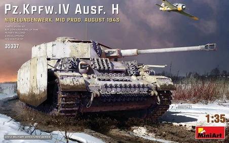MiniArt 35337 1:35 Pz. Kpfw. IV Ausf. H Nibelungenwerk. Mid Prod. (Ağustos 1943)