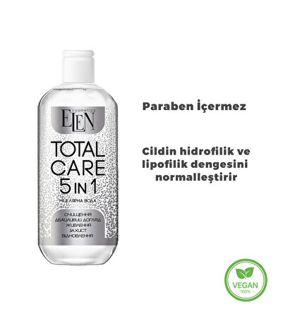 5'i Birarada Misel Suyu 500 Ml Cildin hidrofilik-lipofilik Dengesini Korur