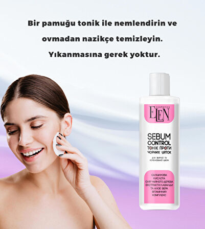 Yüz Temzileme Tonik Yağlı ve Karma Ciltler İçin Sebum Düzenleyici