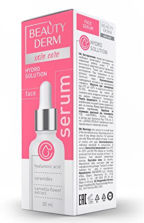 Hyaluronik asit içeren yüz serumu, 30 ml Yaşlanma Karşıtı Yüz ve Boyun Serumu