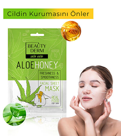 Yüz Maskesi Aloevera ve Bal özlü